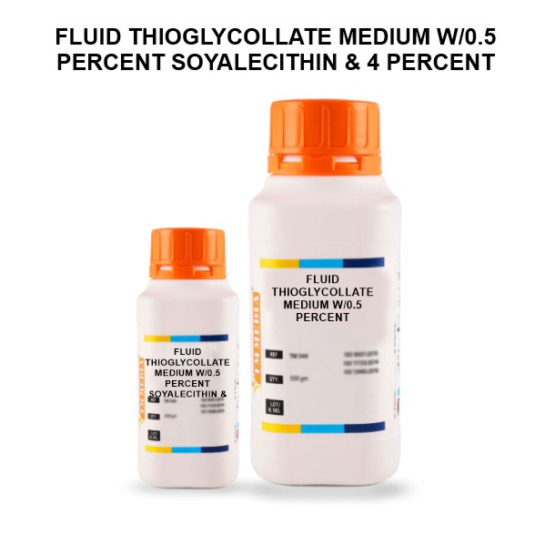 Fluid Thioglycollate Medium W/0.5 Percent Soyalecithin & 4 Percent Polysorbate 20 (Double Pack)